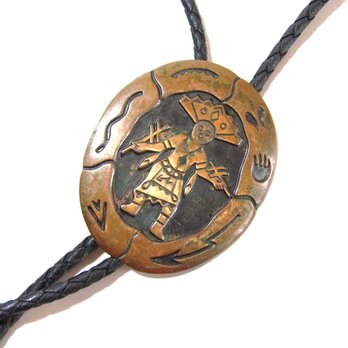 50s Vintage Peru Solid Copper Loop Tieの画像