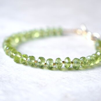 -Peridot- gold braceletの画像