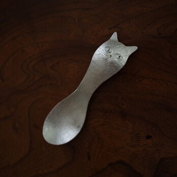 アイスクリームスプーン　猫の画像