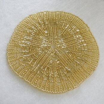 金色のドイリーマットの画像