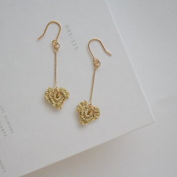 gold heart 金具変更可の画像