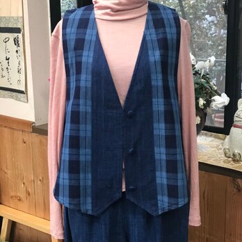 三重物産松阪もめんベストの画像