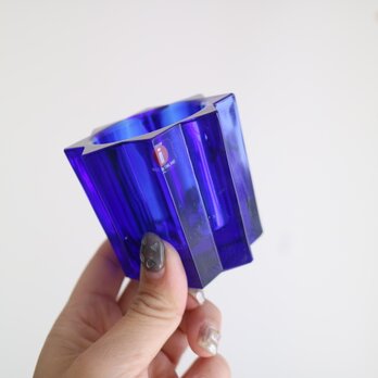 iittala / Tahti タハティ / キャンドルホルダー  青 No.4651の画像