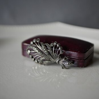 純銀　マルカジット　プリュム　ブーケ　ヴィンテージブローチ　ブロカントのある暮らし