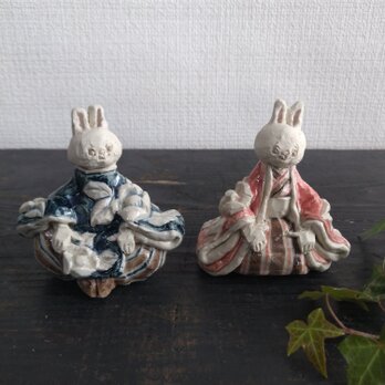 雛人形  椿うさぎの画像