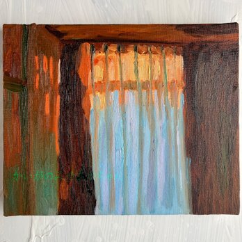 22×27㎝「室内　20252」油彩・原画・F3の画像