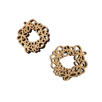 【木ｔｃｈ】クルミの木・ピアス（リトル）花冠の画像