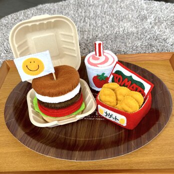 おままごと・セット【ハンバーガーセット】の画像