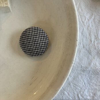 チェック模様のくるみボタン(017)の画像