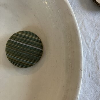 ストライプ模様のくるみボタン(020)の画像