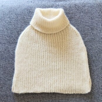 ふんわりやわらかアルパカウールのショートケープの画像