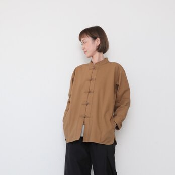 China classic jacket / brownの画像