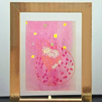 桜色のザクロの絵の画像