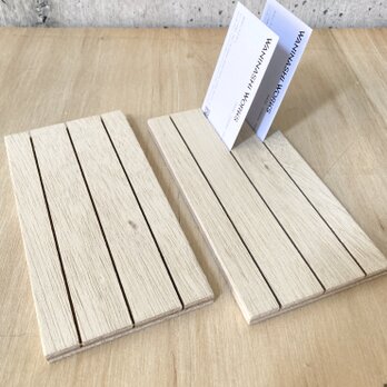 ピアススタンド 3連溝/長18/2個/材No.46c〈送料200円〉 アクセサリーディスプレイの画像