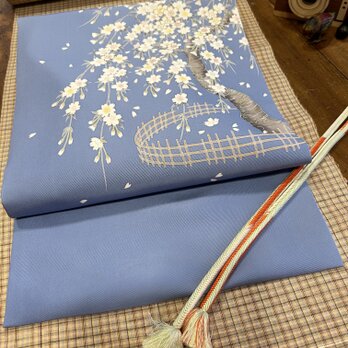 塩瀬　桜手描き　なごや帯の画像