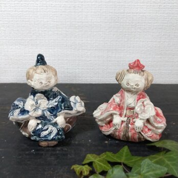 ちびっこ雛人形 パンジーの画像
