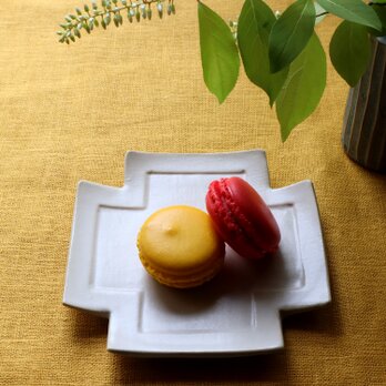 クロスの器　ホワイトの画像
