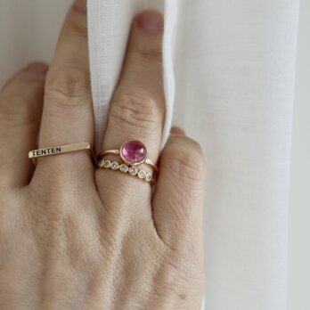 K10[berry風味のpink tourmaline]ringの画像