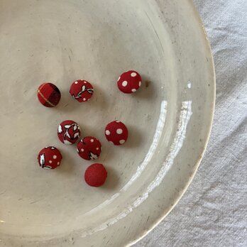北欧模様の小さなくるみボタンセット(035)の画像