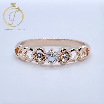 Heart Feminine Ring. (ピンキーリング可)