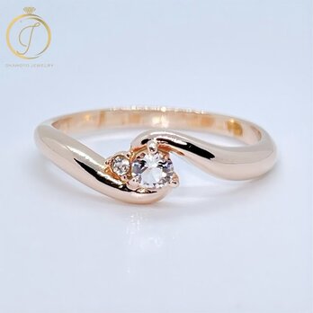 Two diamond ring (ピンキーリング可)の画像
