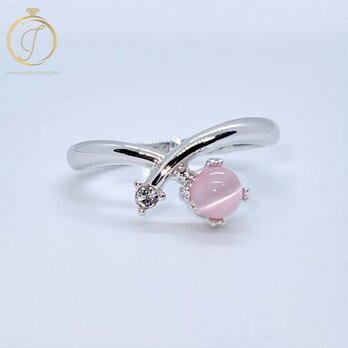 Cat's eye ring.(ピンキーリング可)の画像