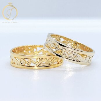 [♥×1,700]wave lace ring (ハワイアンジュエリー)の画像