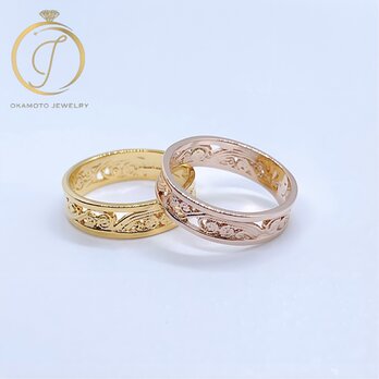 wave lace ring (ハワイアンジュエリー)