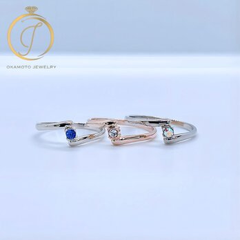【再販人気作品】Z Simple Ring (ピンキーリング可)