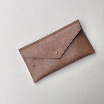 ミニマム長財布 ENVELOPE (BROWN)の画像