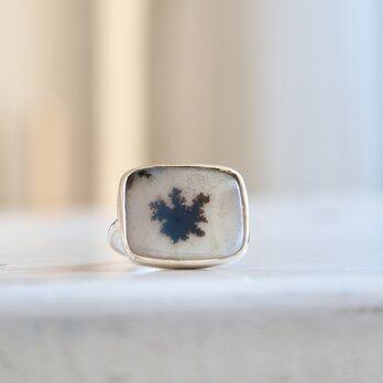 [botanical artのdendritic agate]ringの画像