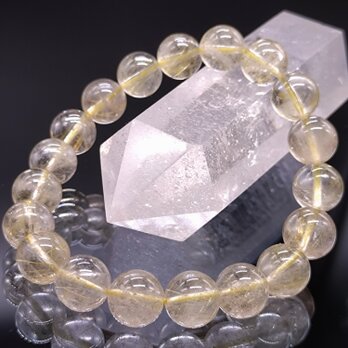 ルチルクォーツ・10mm（金針水晶）5A【上質】ブレスレットの画像