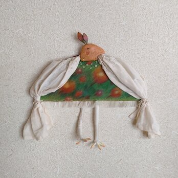 朝のはじまりを知らせる鳥　壁飾りの画像