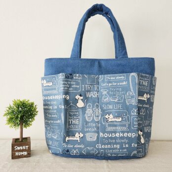 たっぷり入る❤︎ねこさんトートbagの画像