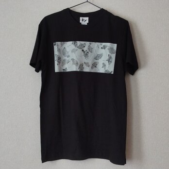 コットン100%ブラックTシャツ S　ユニセックスの画像