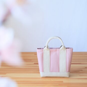 倉敷帆布のパステルトート◇Ｓ◇サクラの画像