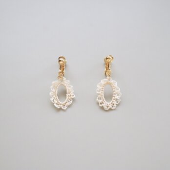 flower silk lace pierce [ ecru ]の画像