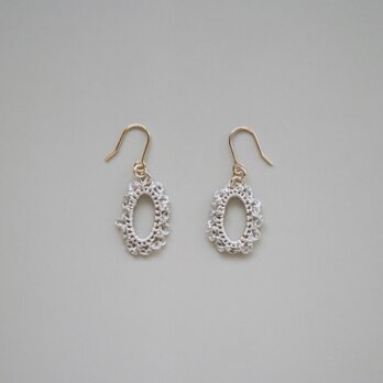 flower silk lace pierce [ gray ]の画像