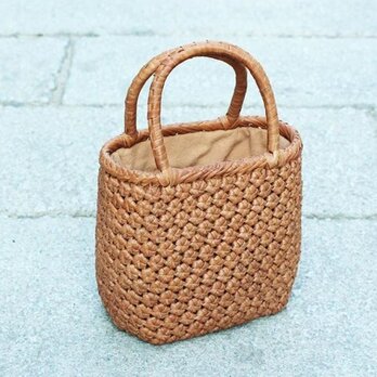 山葡萄 蔓 バック かご 籠 手作り 着服 山葡萄 かごバッグ やまぶどう 山ぶどう ハンドバッグの画像