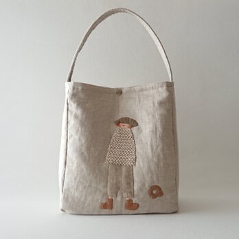 annco linen one-shoulder bag [beige]の画像