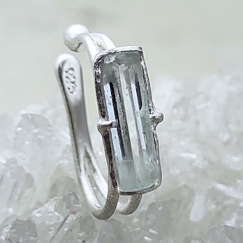 鉱物の表情 aquamarine＊925 ear cuffの画像