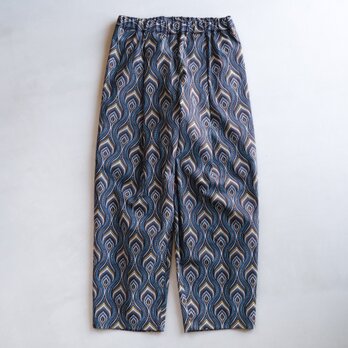 シュエシュエファブリック　タックパンツ　Shweshwe Brownの画像
