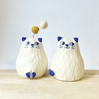 青耳ねこの一輪挿しの画像