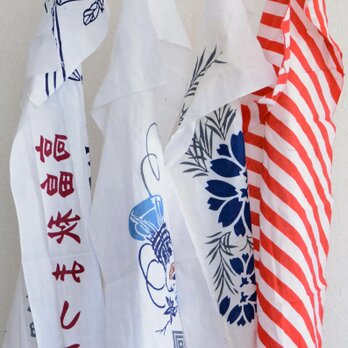 手ぬぐい セット タオル 古布 綿 ジャパンヴィンテージ 端切れ リメイク素材 生地 ハンドメイド 昭和レトロ 送料無料 A5の画像