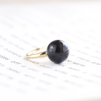 AAAランク　高品質　ブラック　オニキス イヤーカフ 重ね付け 天然石  ギフト　黒の画像
