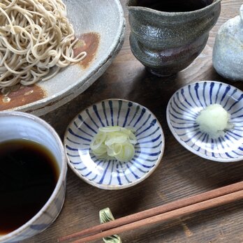 そば薬味皿（粉引麦藁手）の画像