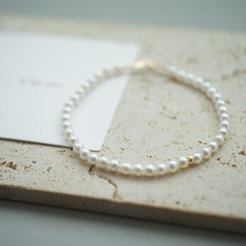 【U for you】18K ベビーパールブレスレットの画像