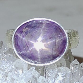 紫玉の妖精＊star sapphire 925 ringの画像