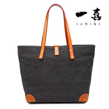ST061   ハンドメイド　帆布　トートバック　ハンドバッグ　ビジネス　バッグ★イタリア本革の画像