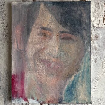 32×41㎝「勘当息子　20252」油彩画・原画・F6の画像